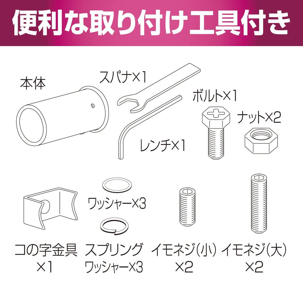 SEIWA Car Exterior Muffler Cutter Blush Cutter S K431 Tail Pipe Diameter 1.0 - 1.6 Inches (25 - 41 Mm)