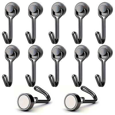 Magnetic Hooks Heavy Duty Neodymium Rare Earth Magnetic Hangers Extra Strong Magnets Hook For Home Kitchen
