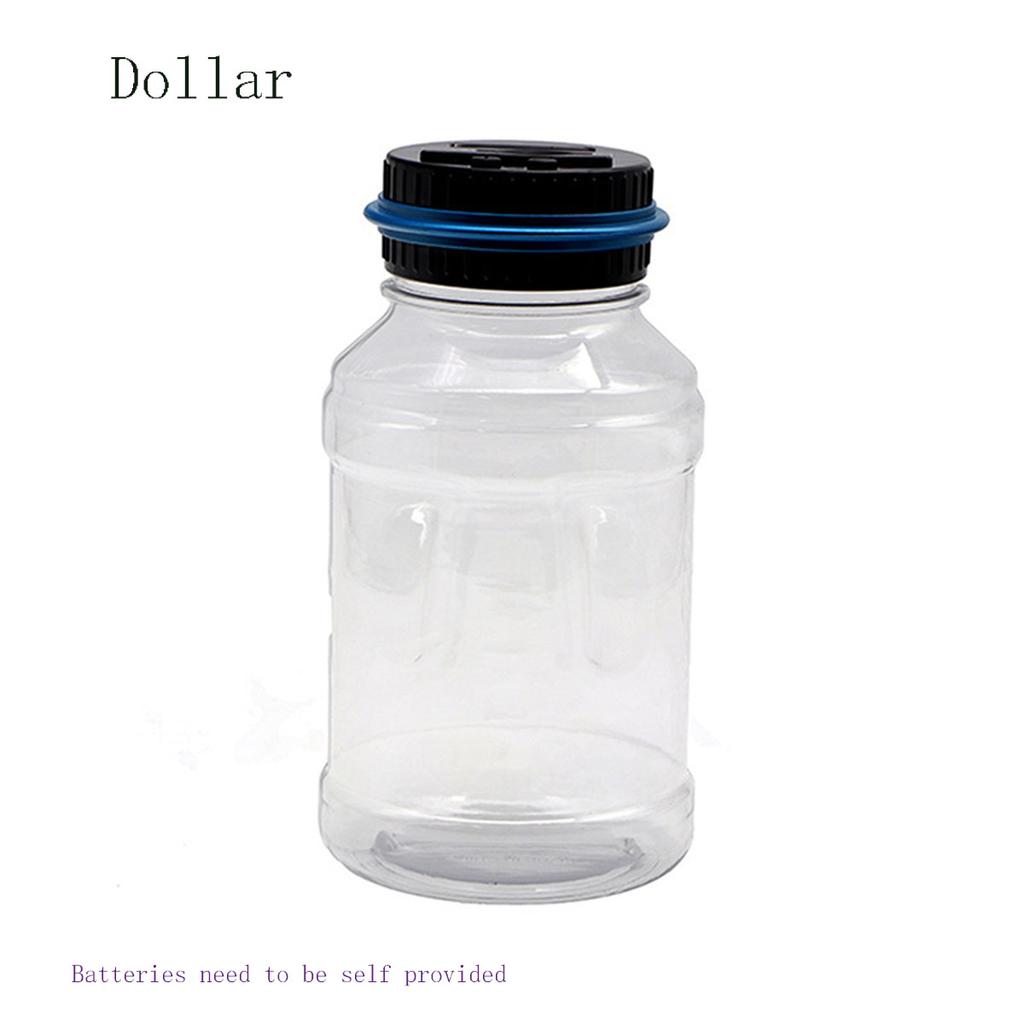 Electronic Piggy Bank Counter Coin Digital LCD Counting Coin Money Saving Box Jar Coins Storage Box For USD EURO Money Gifts