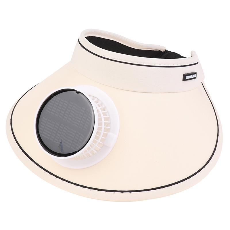 Wide Brim Sun Hat With Built-In Fan Summer Cap Outdoor Straw Visor Hat With Solar/Usb Powered Fan For Camping Fishing Hiking