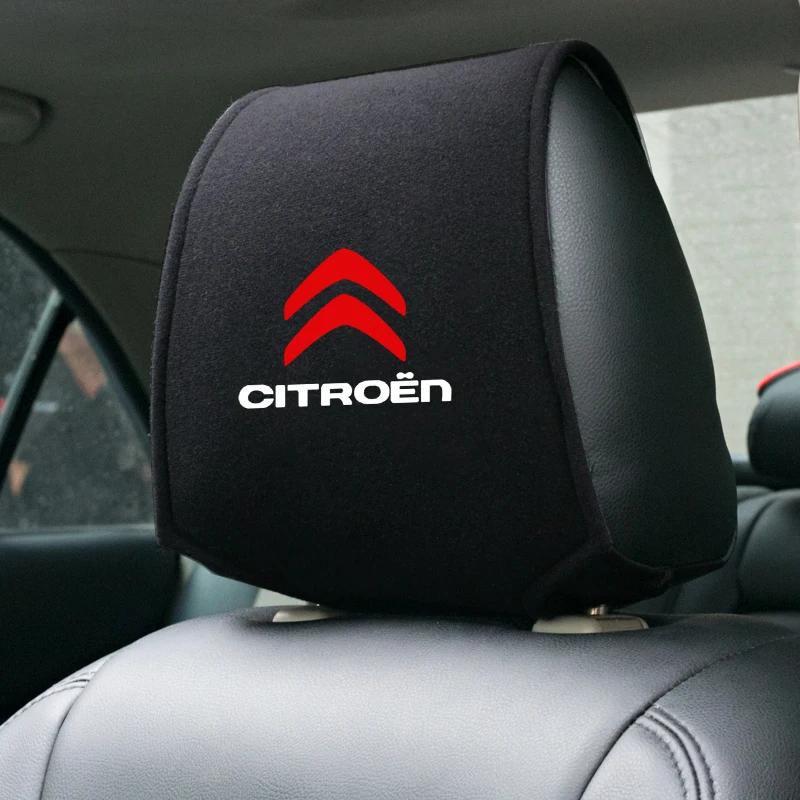 

for Citroen C4 C3 C5 C1 C2 Berlingo C-Elysee C4-Picasso Car Headrest Cover Seat Head Pillow Neck Headrest Cover Car Stying