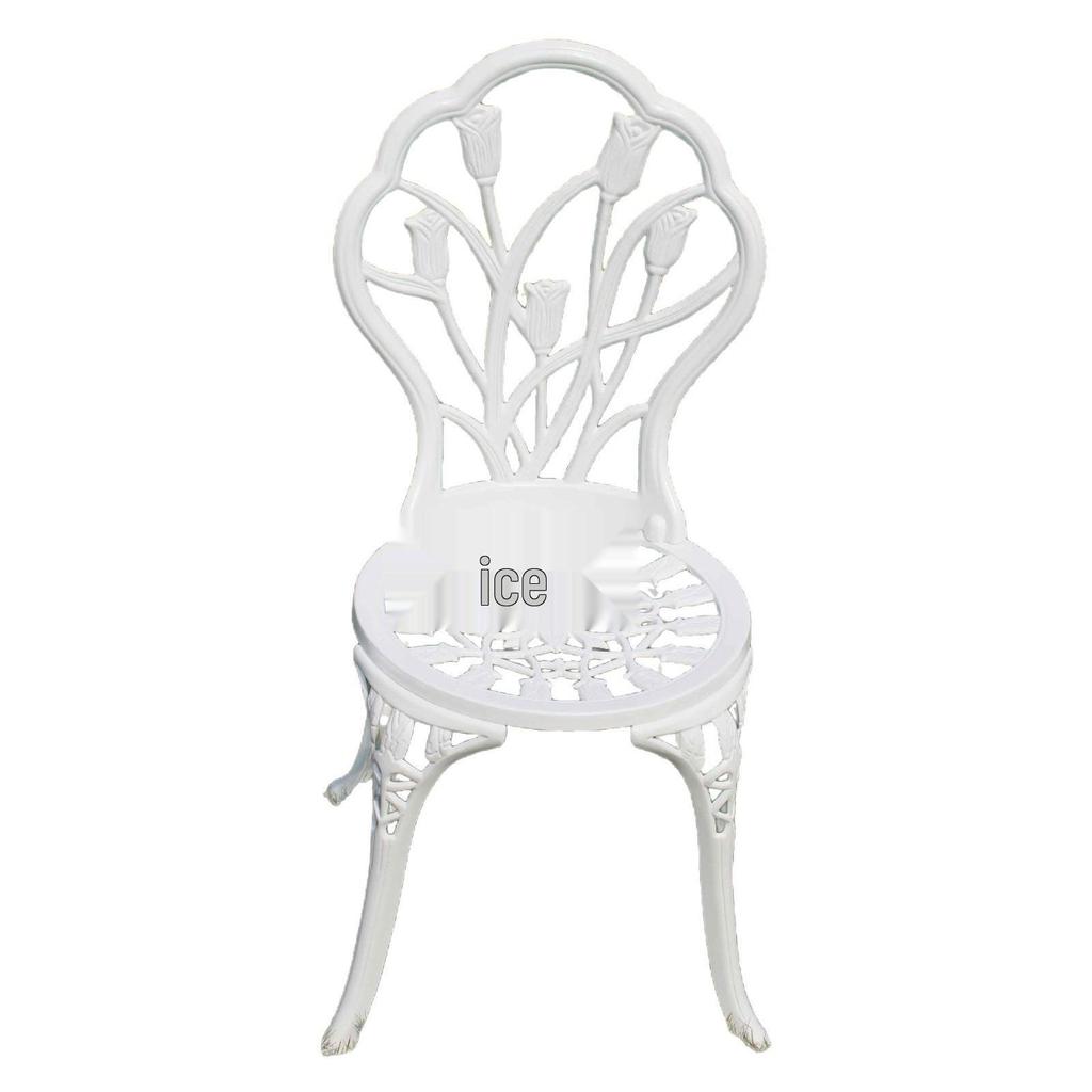 Luxury Cast Aluminum Outdoor Dining Table and Chairs Set for Garden or Balcony