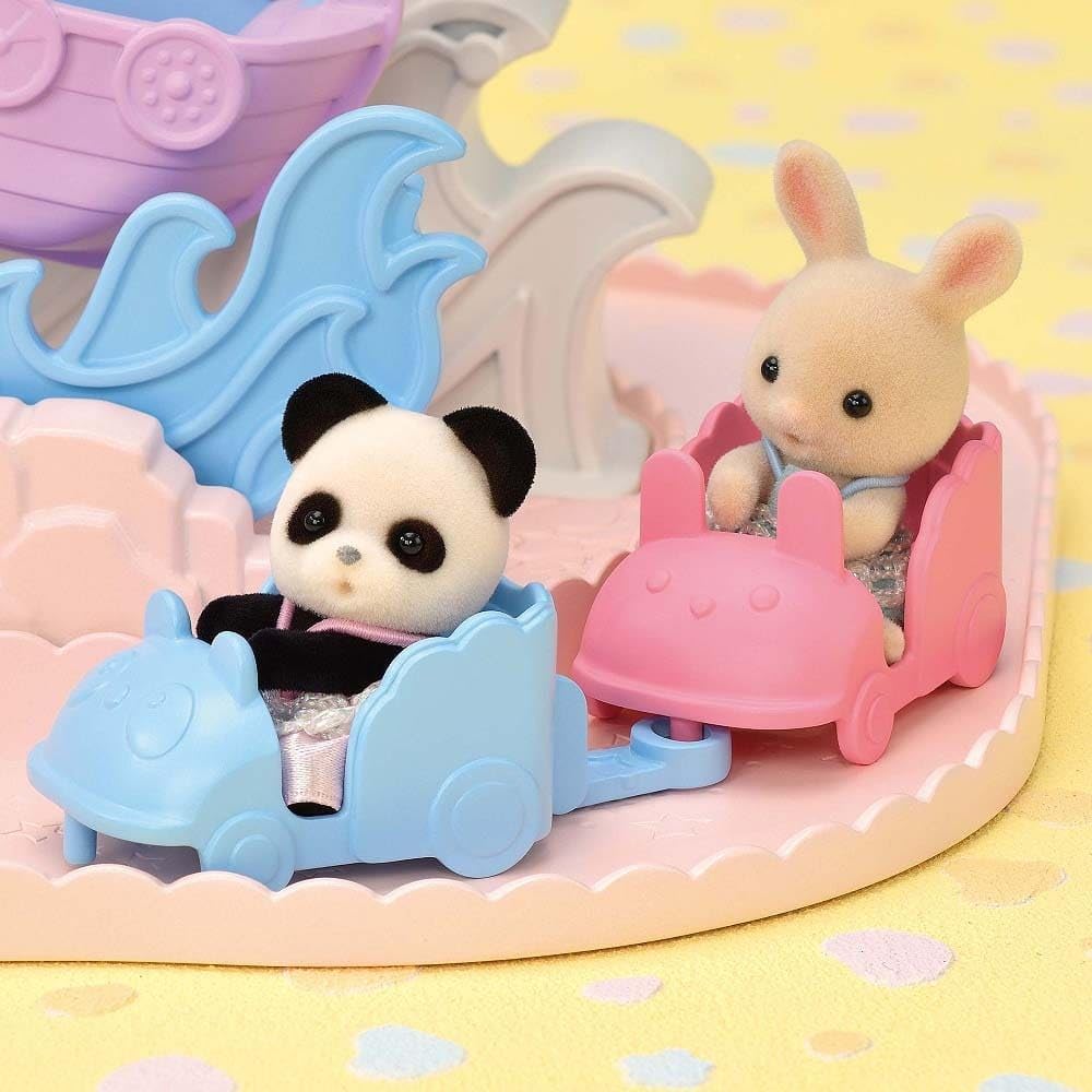 Sylvanian Families Dream Castle Amusement Park Toy Dollhouse for Ages 3 and Up, ST Mark Certified