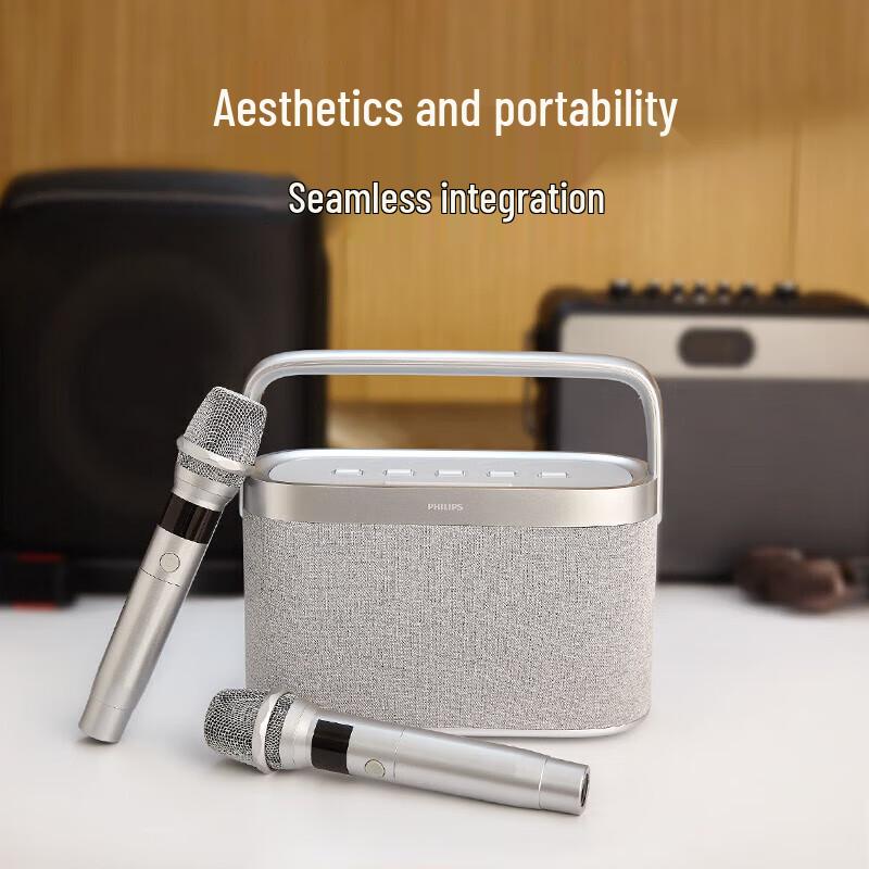 Philips TAS8110 Bluetooth Karaoke Speaker with Wireless Microphone