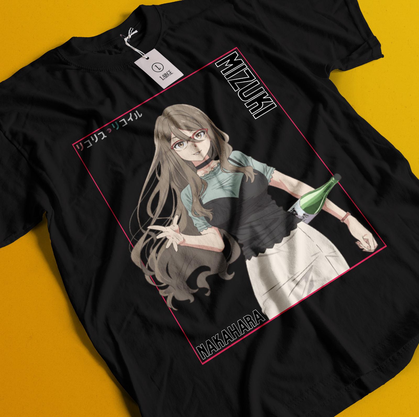 

Lycoris Recoil Shirt Chisato Tshirt Kurumi T-Shirt Mens Womens Tees Top Mizuki Tee Takina Majima Mika XL