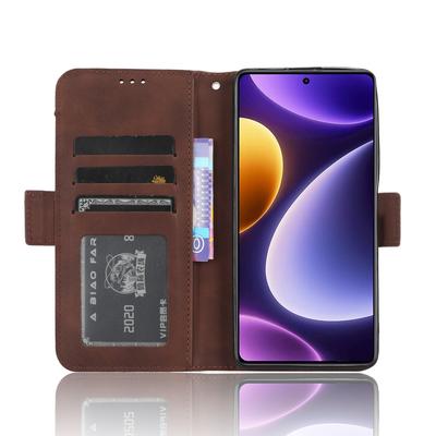 Για Xiaomi Redmi Note 12 Turbo 5G/Poco F5 5G Δερμάτινη Θήκη Τηλεφώνου Πορτοφολιού Πολλαπλές Υποδοχές Καρτών Σταντ Κάλυμμα Τηλεφώνου