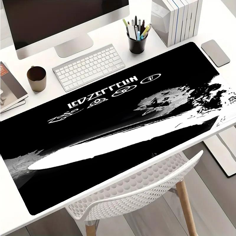 Pop Singer L-Led Zeppelin Mouse Pad - Non-Slip Rubber Base, Smooth Surface for Work,Gaming,Office,And Home Use, Desk Mouse Pad