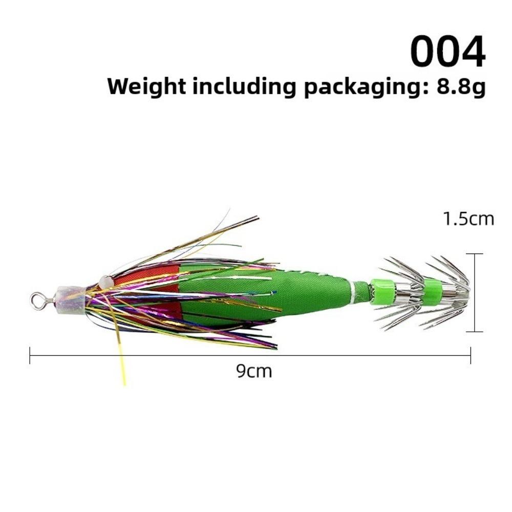 

2pcs Horizontal Design Squid Jig Luminous Feature Squid Shrimp Lure Glow Squid Jigs Shrimp Fishing 004-2pcs