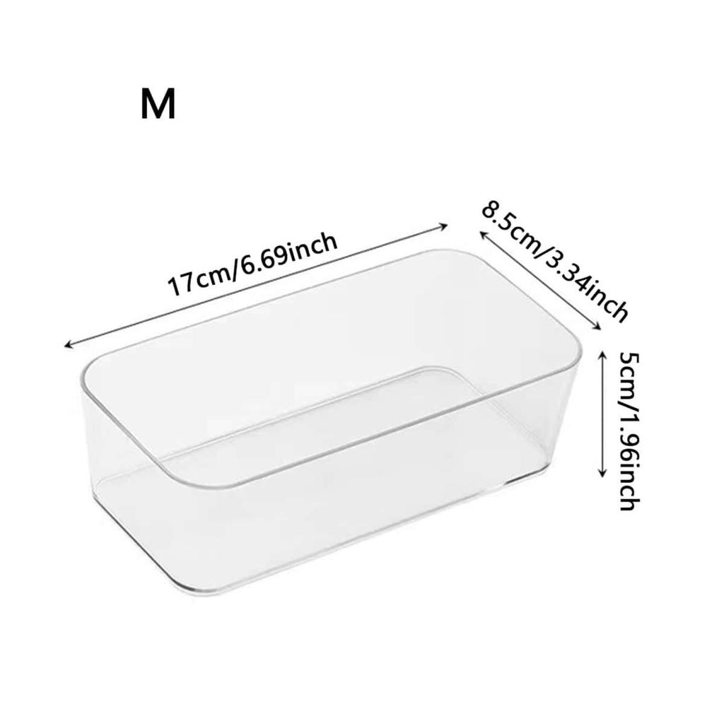 1pc-drawer Compartment Organizer Desk Cabinet Built-in Pencil Rectangular Plastic Desk Organizer