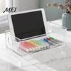 Stackable Desktop Storage Box Box, Clear PET Drawers Organizer, Space Waterproof Desk Drawer Saving Case, for Office Stationery And Makeup Supplies
