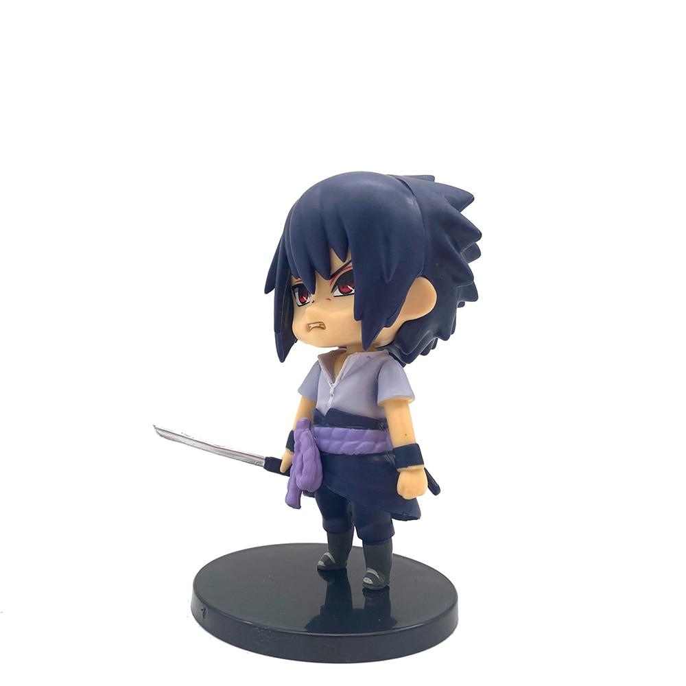 Shippuden Q Version Action Figures Anime Figurine Model Uchiha Sasuke Itachi Pop Pvc 4 Inch Statue Collectible Toys Doll