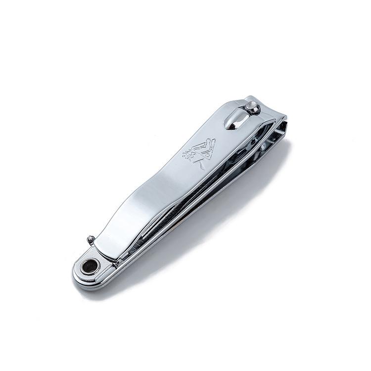 Large Stainless Steel Manicure Nail Clippers with File серебряный