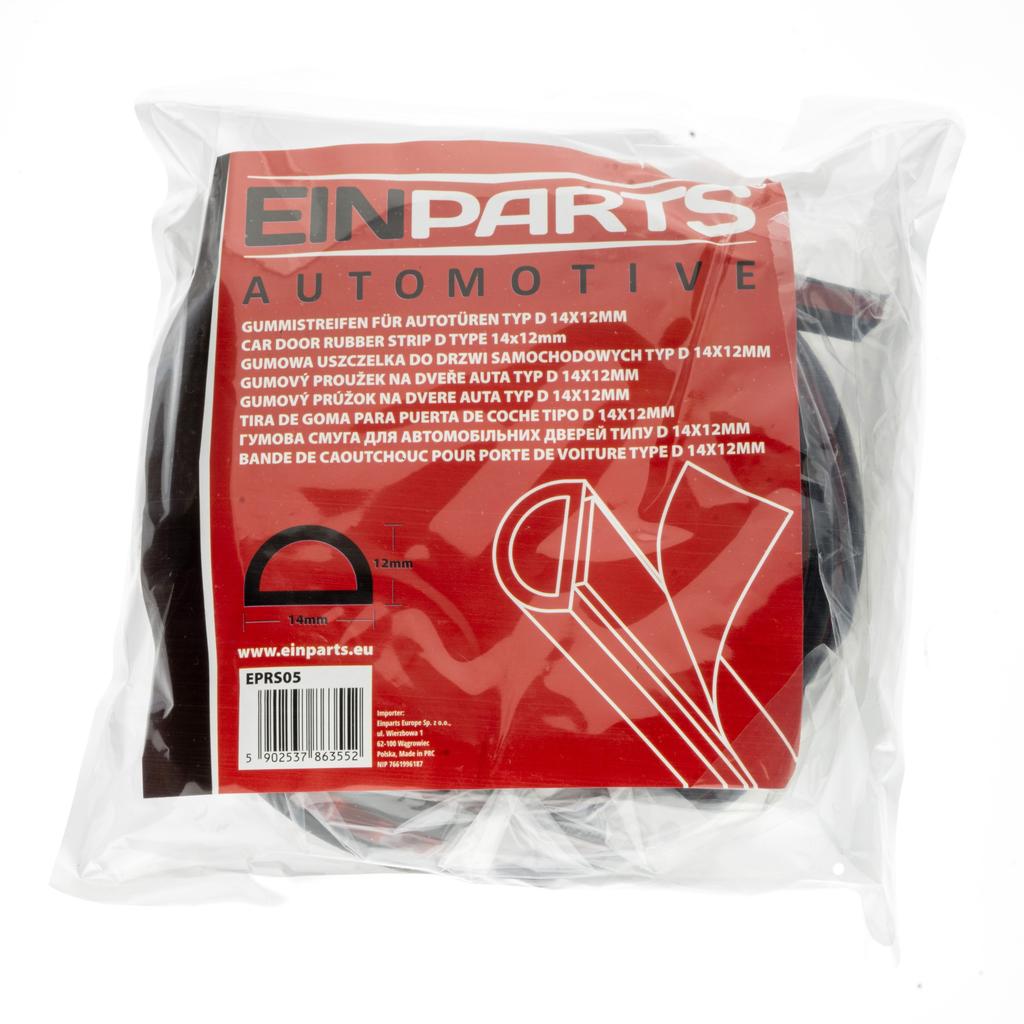 Rubber Seal For Car Doors Type D 14X12 Mm 4M - UV Resistant