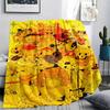 1PC Underlate Print Flannel Blanket, High quality Comfortable for All Seasons, Home Decor, Warmth and Comfort, Perfect for Christmas Gifts232