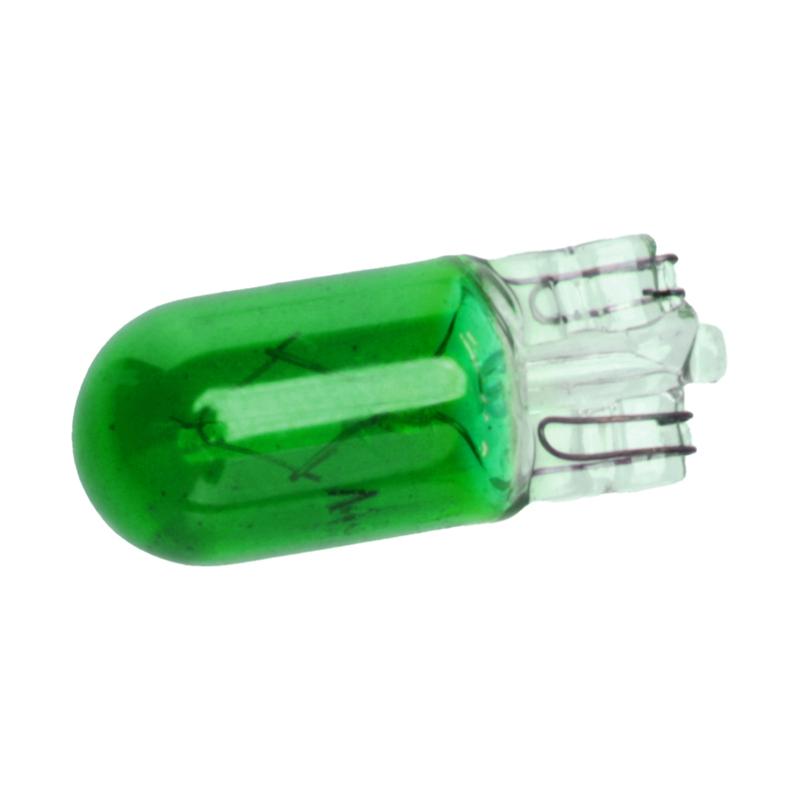 10Pcs Green T10 12V 5W Wedge trument Dash Light Lamp Halogen Bulb fit for universal