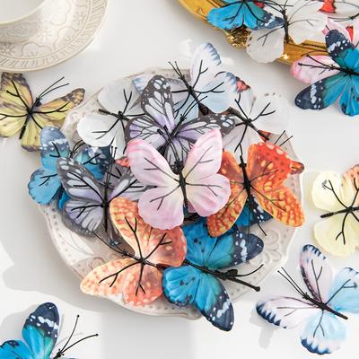 Umělí motýli 3D Svatba Zahrada Párty Festival Dekorace do auta Váza Domov Venkovní Pokoj Věnec DIY Dárková krabička Doplňky Hotsale