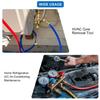 HVAC Maintenance Tool Kit with Valves Cores Removal Tool And Hex Adapters HVAC Service Wrench For Refrigeration Systems