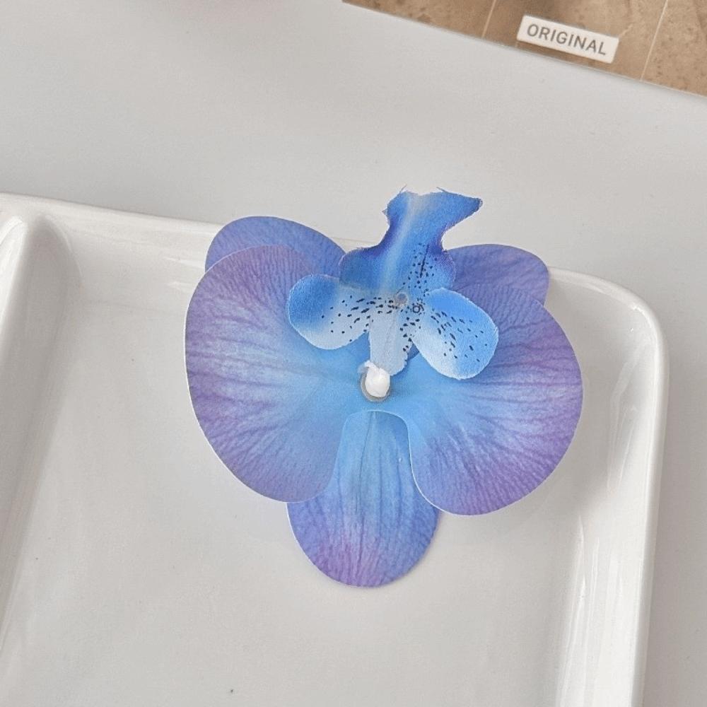 10 ks Realistická 9cm Simulovaná Motýlí Orchidej DIY Řemesla Hedvábná Motýlí Orchidej Květinová Hlavice Falešná Květinová Hlavice Svatba Ozdobná