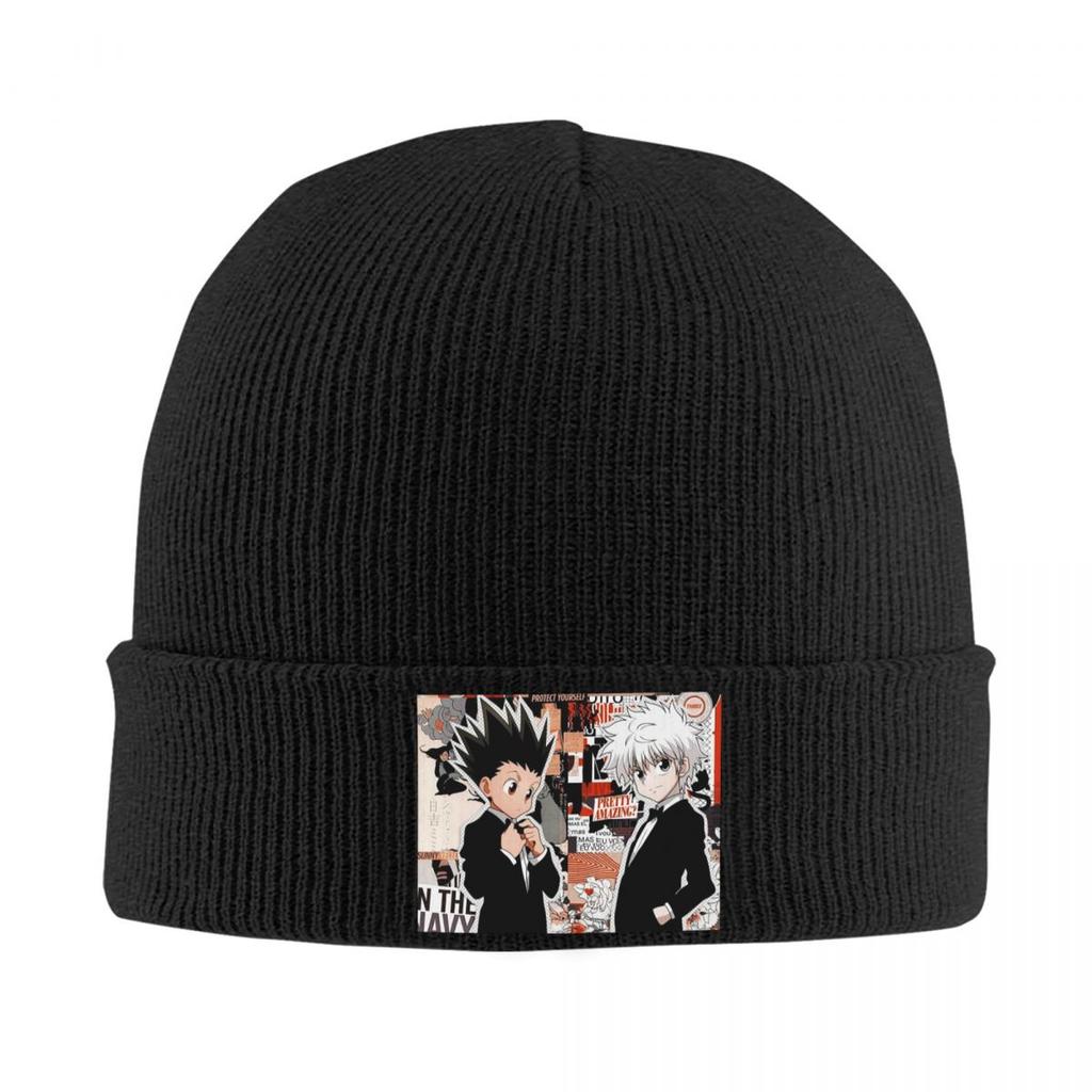 Anime HXH Hunter X Hunter Warm Knitted Cap Hip Hop Bonnet Hat Autumn Winter Outdoor Beanies Hats for Unisex Adult