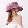 Women Fascinator Hat Church Fascinator Derby Hat for Women Church Hat Organza Tea Party Hat Wedding Bowler Hat Sun Hat
