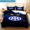 3 pezzi F.C. Set Biancheria da Letto Stampato Internazionale Milano Chiusura Copripiumino Include 1 Copripiumino & 2 Federe Set Biancheria da Letto Decorazioni per la Casa Regali