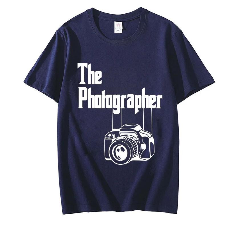 2024 Summer New Men's T-shirts The Photographer T-shirt Photography Short Sleeve Clothes Casual Fashion T Shirt for Men Clothing