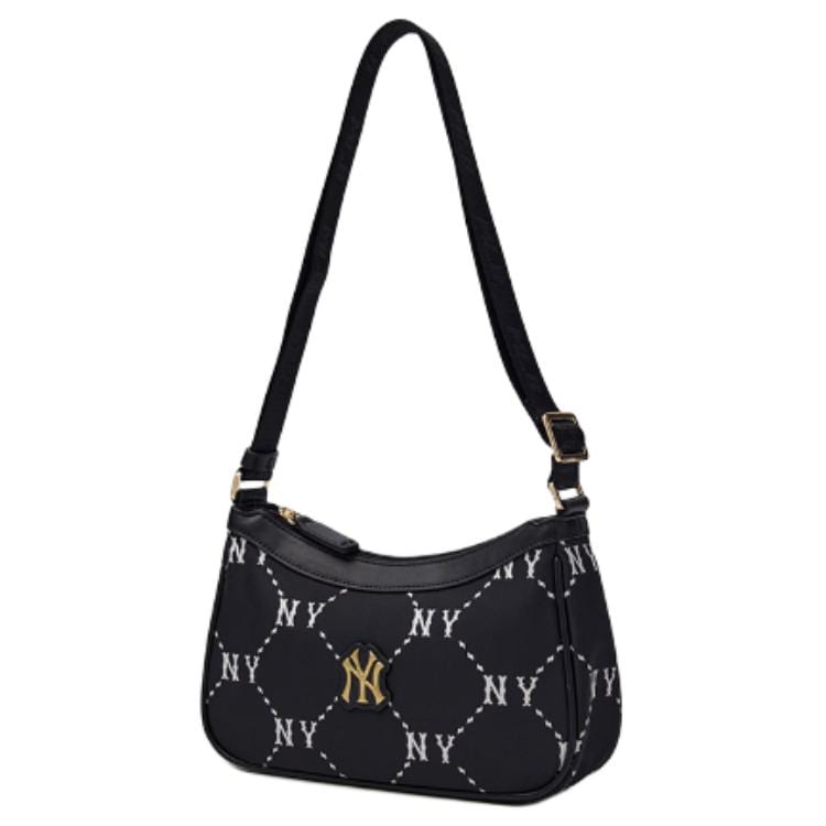 MLB Leather Crossbody Bag, Shoulder Bag Regular Women's Black 7ACRMD15N-50BKS