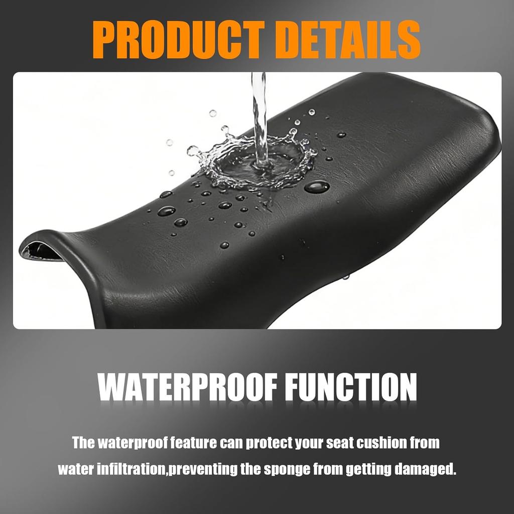 ATV Seat Cover Non-Slip Soft Waterproof for 2005-2014 Sportsman 300 400 450 500 600 700 800 MV7 Hawkeye, High Elastic Leather