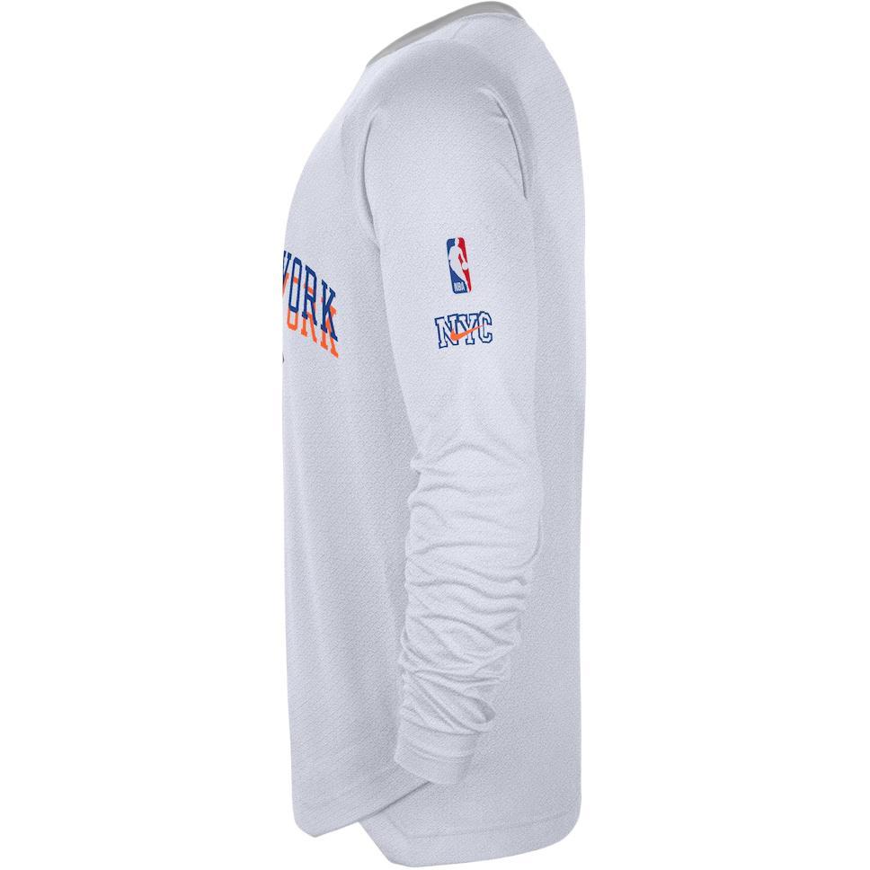 Nike NBA Crew Neck Pullover Long Sleeve 2024/25 Season City Edition New York Knicks Basketball Jersey Unisex jersey White FZ0106-100