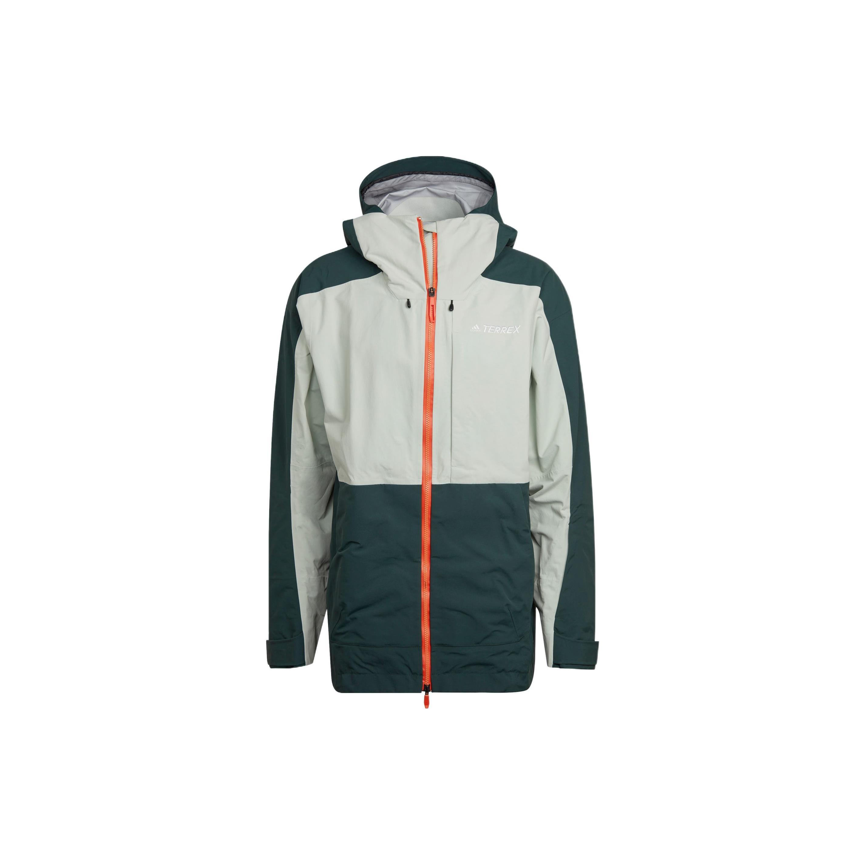 adidas Terrex Post-Consumer Snow Jacket Asia Sizing White Green Men s HC7727 S