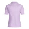 Navigare Women's Polo Cable Knit Short Sleeve Sweater