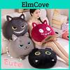 Cartoon Black Cat Plush Pillow With Pp Cotton Filling For Sofa Bed Car Decor
