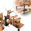 Mulinello a Vento Batterista in Metallo Fatto a Mano, Decorazione da Giardino Mulinello a Vento Batterista, Statuette Musicali Percussionista, Scultura Divertente Azionata dal Vento