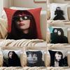 Singer L-Lady Gaga Mayhem Pillow Case Anti-dustmite Pillowcase Invisible Zipper Silky Short Plush Sofa Cushion Cover