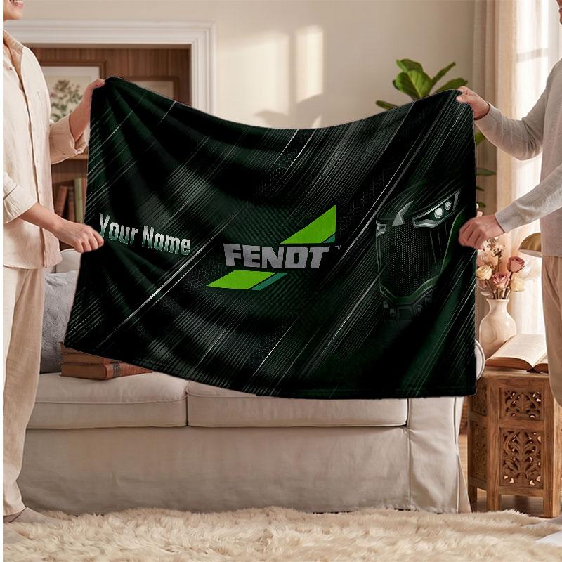 Coperta di Flanella Fendt, Testo Nome Personalizzato Morbida Coperta da Divano Decorazione per la Casa Regalo