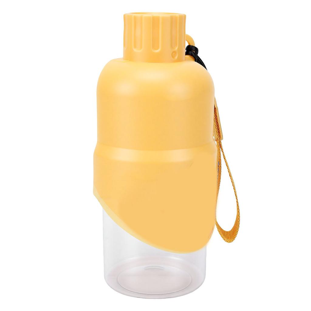 Pet Water Bottle Foldable Silicone Dog Cat Travel Drinking Bowl with Press Control Spout for Outdoors