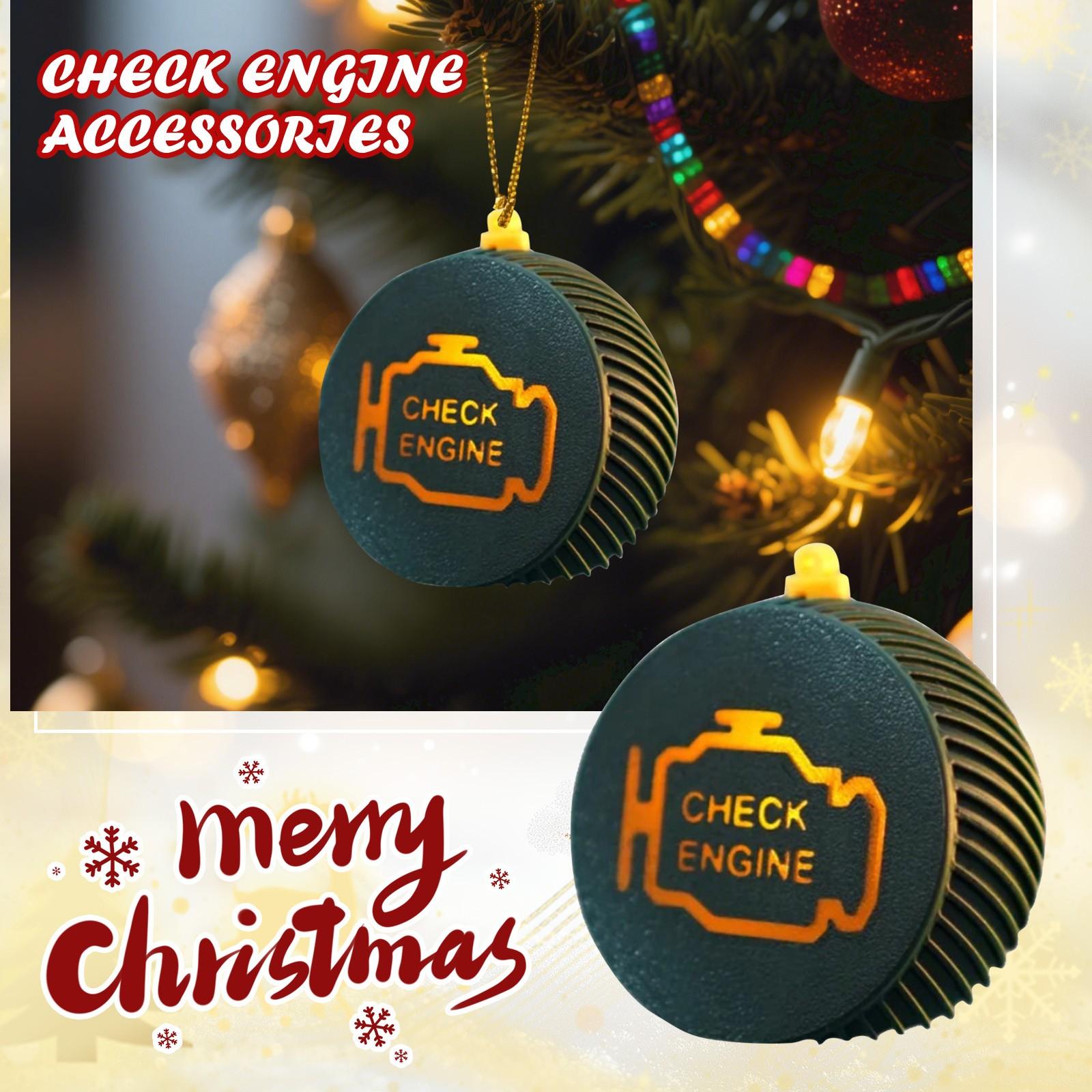 

Праздничные автомобильные неприятности Незаменимое украшение «Индикатор Check Engine» для автолюбителей! One Size чёрный