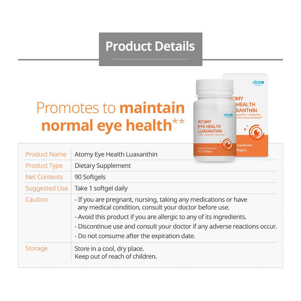 Atomy Eye Health Luaxanthin 300mg * 30tab