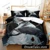Genshin Impact Arlecchino Cartoon Poster Sheets Quilt Covers Bedding Dormitory Sheets Bedding Set Soft Warm Bedding Set741