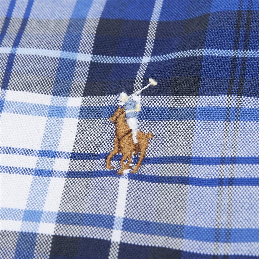 Polo Ralph Lauren Ss24 Plaid Pony Logo Embroidered Long Sleeve Oxford Shirt Men Shirts Blue MNPOWOV16820313-999