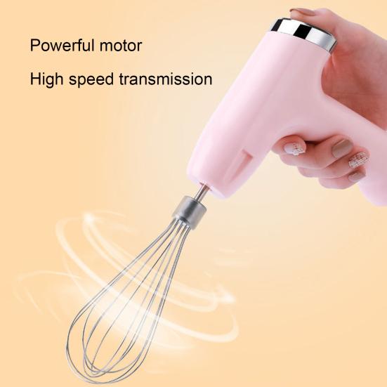 Elektrischer Handmixer mit USB-C-Aufladung 5-in-1 Kabelloser Schneebesen zum Eierschlagen & Fleischwolf Tragbarer Küchenrührer