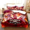 Hazbin Cartoon Duvet Cover Pillowcase Beddingboygirl Bedroomdecoration Childrengift Single Double Largebed Sizezip Duvet Cover