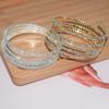 Arm Adornment Multilayer Arm Chain Rhinestone Spiral Bracelet Rave Coiled Snake Bracelets  Women