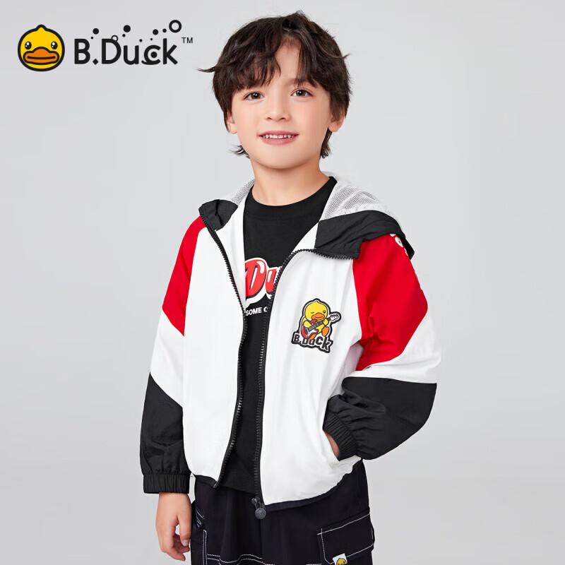 B.Duck Boys  Casual Hooded Windbreaker Jacket 130