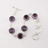Amethyst Gemstone 925 Sterling Silver Handmade Jewelry Adjustable Bracelet 7-9" RB-17-5