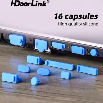 HdooLink 16PCS Anti-dust Plug Notebook Dustproof Stopper Laptop Universal USB Dust Plug Computer Interface Waterproof Cover