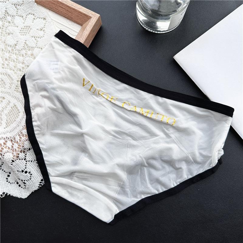 Ladies Spring and Summer Lovely Cotton Ice Screen Lace Panties