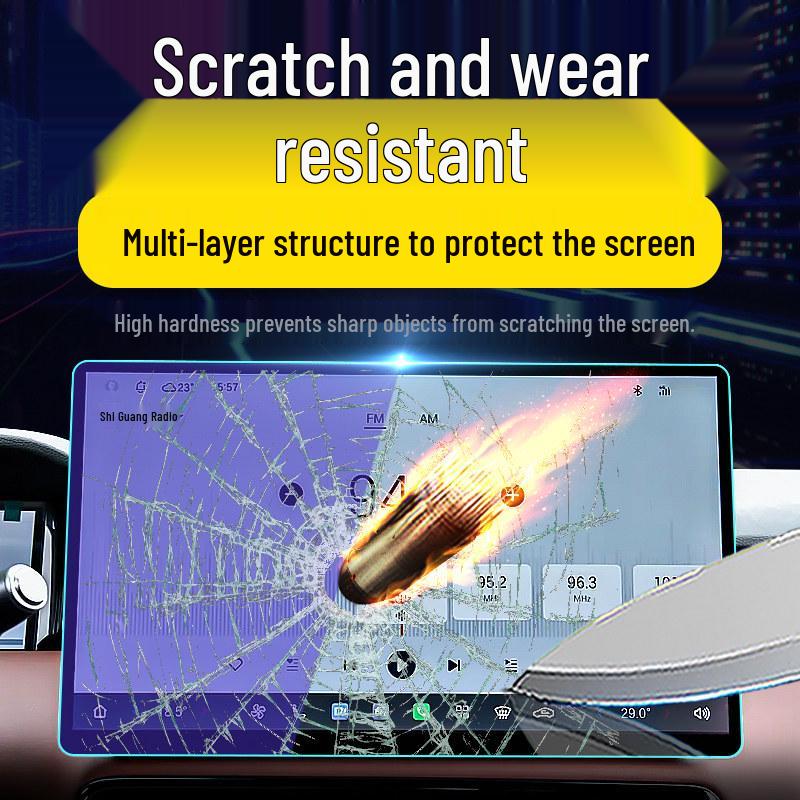 Screen Protector for GAC Trumpchi M6 Central Control: Fits 26 Models, Tempered Film for Car Navigation and Dashboard Display