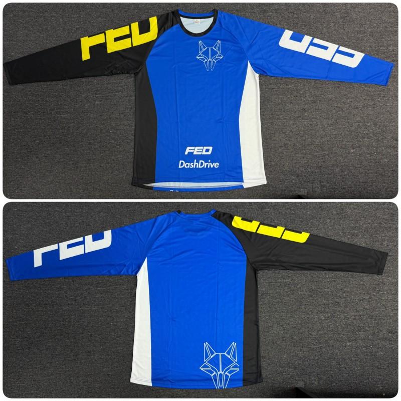 Men Women Cycling Jersey Long Sleeve Quick Dry Motorcycle Downhill Sport T-Shirt Breathable Riding Apparel