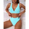 Sexy High-Waist Bikini Swimsuit 2025 New Independent Station Cross-Border Swimwear Separate Station Hot Sale Sensual Bikini Set